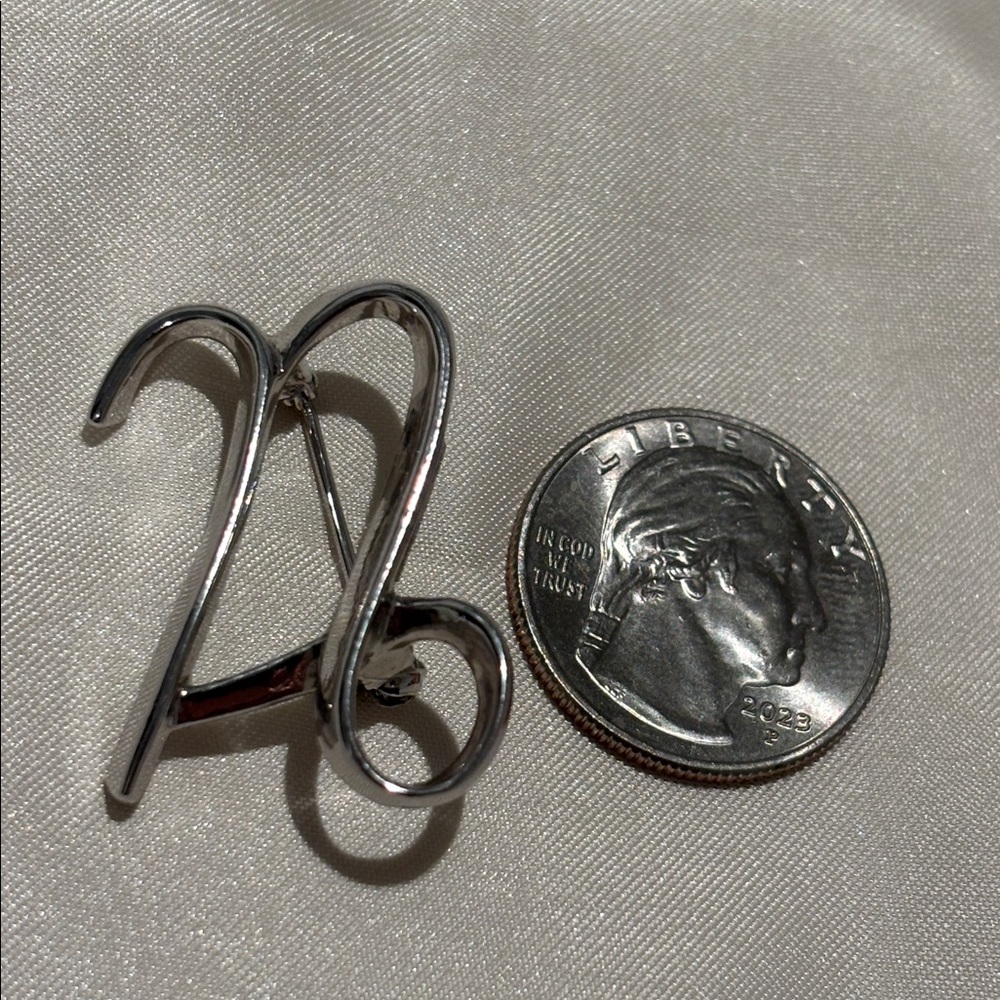 Vintage Sarah Coventry Initial Cursive Letter N B… - image 3